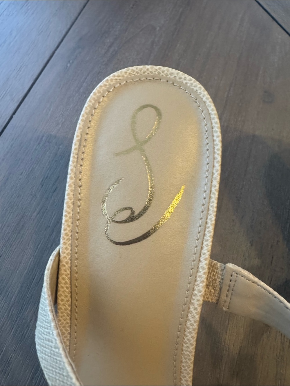 Sam Edelman Palma Slip-On Heels with Pearl and Gold Embellishments - Picture 6 of 13
